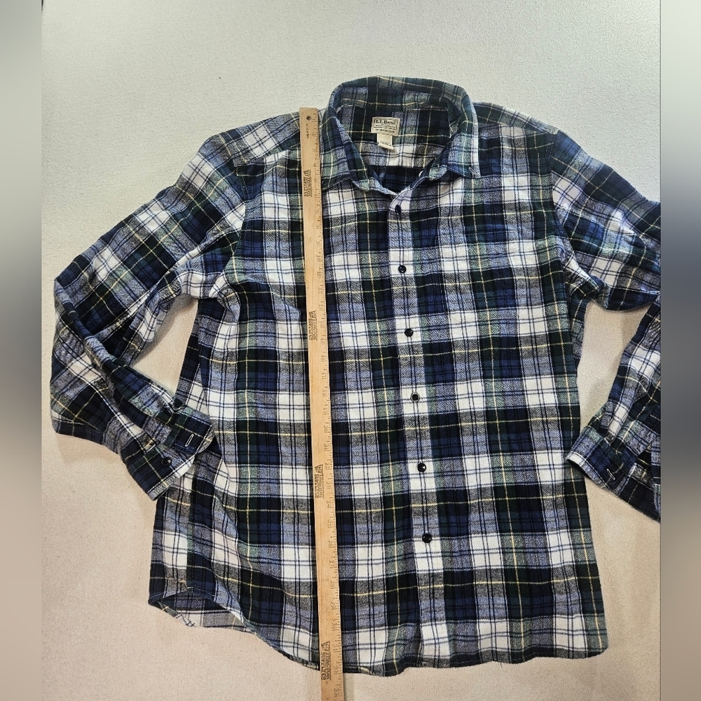 LL Bean Plaid Flannel Shirt Men's XL Traditional Fit Cotton - Picture 5 of 6